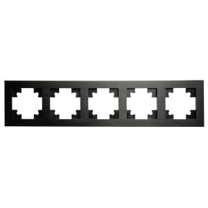 Рамка 5-я металл Черный Катрин