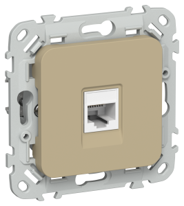 Розетка RJ45 кат.6 UTP С/У Хаки FLITE