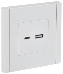 Розетка USB А+С 3,1А С/У Белый Forte&Piano