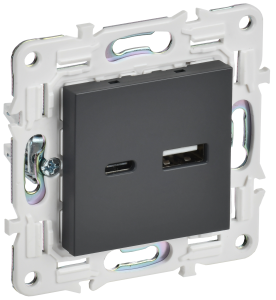 Розетка USB А+С 3,1А С/У Титан Skandy