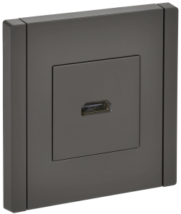 Розетка HDMI С/У Серый Forte&Piano