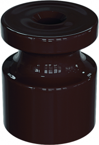 Изолятор универсальный пластиковый, цвет - коричневый (100шт/уп)