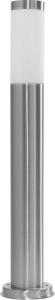 Светильник садово-парковый «Техно» (НБУ)  DH022-650 18W, E27, 230V, IP44, цвет серебро, столб средний, 75*75*650мм Feron