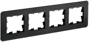 Рамка 4-я Стекло Черный Brite