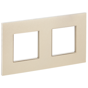 Рамка 2-я Металл Шампань Skandy