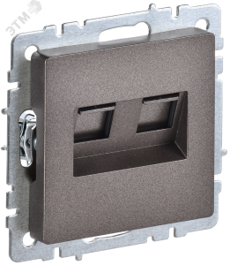 Розетка RJ11+RJ45 кат.5Е С/У Бронза Brite