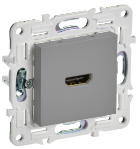 Розетка HDMI С/У Серый Skandy