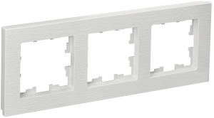 Рамка 3-я Белый рифленый Brite