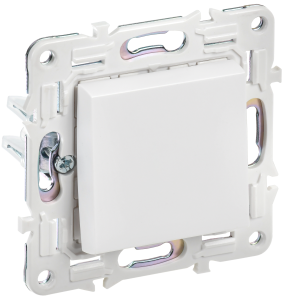 Выключатель 1-кл 10А С/У Арктический белый Skandy