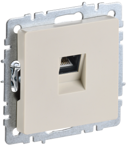 Розетка RJ45 кат.6 С/У Бежевый Brite