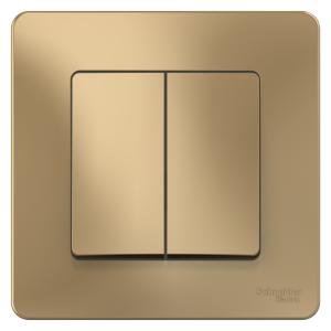 Выключатель 2-кл 10А С/У Титан Blanca