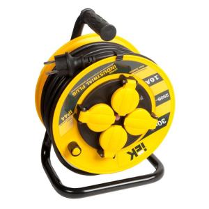 Удлинитель на катушке 30м 4 гн. ПВС 3*1,5 УК30 Industrial plus ИЭК