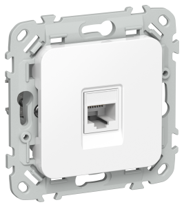 Розетка RJ45 кат.5Е UTP С/У Белый FLITE