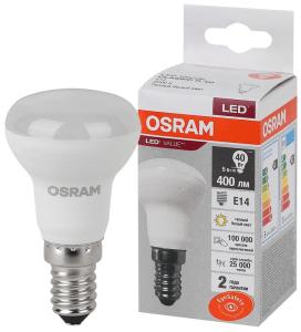 Лампа сд R39 Е14  5W 3300К 400Лм рефлектор матов LED Value OSRAM