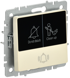 Кнопка звонка для отелей с индикатором Бежевый Brite