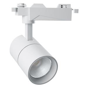 Светодиодный светильник трековый на шинопровод 40W 4000K, однофазный 35 градусов, белый AL103 Feron