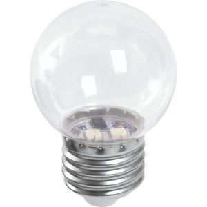 Лампа светодиодная 1W G45 230V E27 6400K LB-37 прозрачная для белт-лайта Feron