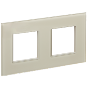 Рамка 2-я Стекло Бежевый Skandy