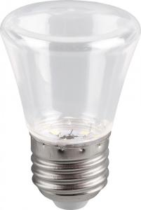 Лампа светодиодная 1W C45 (колокольчик) 230V E27 2700K прозрачный LB-372 для белт-лайта Feron