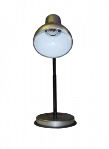 Светильник на подставке НТ-2077А серебро 60Вт Е27
