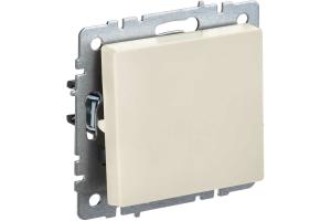Переключатель 1-кл 10А С/У проходной Бежевый Brite