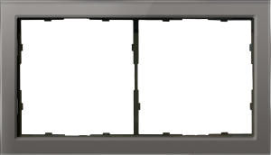 Рамка 2-я Стекло цвета сталь R98 Glass Donel