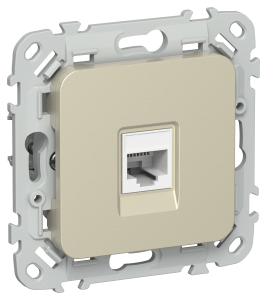 Розетка RJ45 кат.6 UTP С/У Шампань FLITE