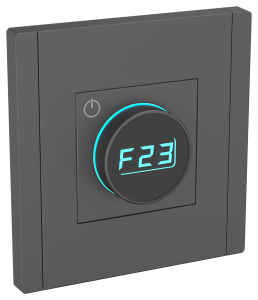 Термостат для теплого пола с электронным индикатором Серый Forte&Piano