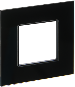 Рамка 1-м Стекло Черный Skandy