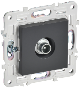 Розетка TV антенна С/У проходная Титан Skandy