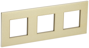 Рамка 3-я Металл Шампань Skandy