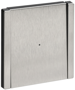 Выключатель 1-кл 10А С/У с индикатором Металл никель Forte&Piano