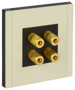 Розетка Аудио 4-м С/У Металл серый сланец Forte&Piano