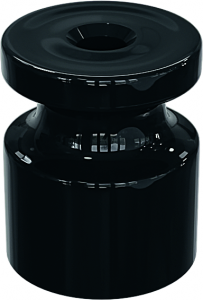 Изолятор универсальный пластиковый, цвет - черный (10шт/уп) розничная упаковка