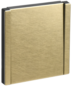 Выключатель 1-кл 10А С/У кнопочный Металл Шампань Forte&Piano