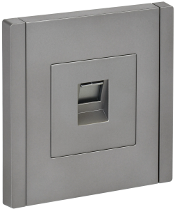 Розетка RJ45 кат.5Е С/У Сталь Forte&Piano