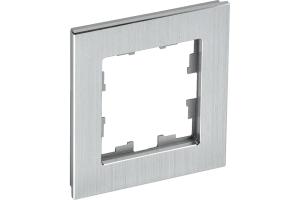 Рамка 1-я Металл Алюминий Brite