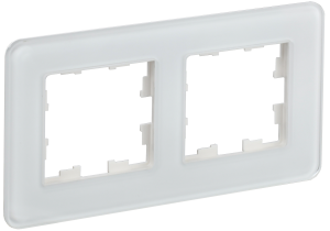 Рамка 2-я Стекло Белый Brite