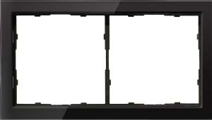 Рамка 2-я Черное стекло R98 Glass Donel
