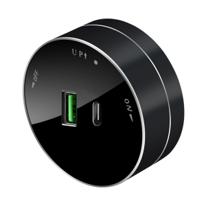 Розетка USB А+С, 18Вт, 5В/3А Антрацит MultiTrack Systeme Electric