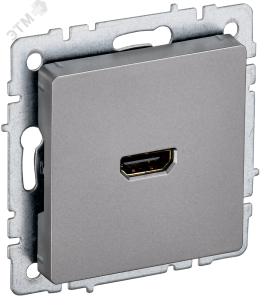 Розетка HDMI С/У Сталь Brite