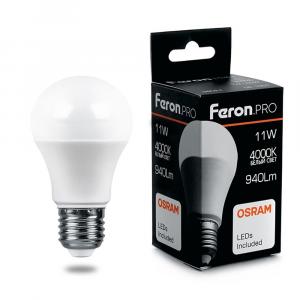 Лампа светодиодная LB-1011 Шар E27 11W 4000K Feron.PRO