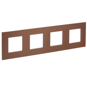 Рамка 4-я Металл шоколад Skandy