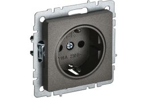 Розетка 1-м 16А С/У З/К Бронза Brite