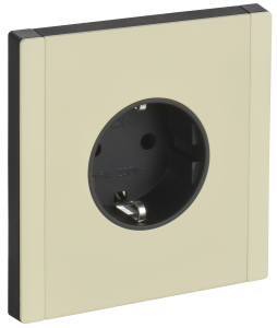 Розетка 1-м 16А С/У З/К со шторками винтовое крепление Металл серый сланец Forte&Piano