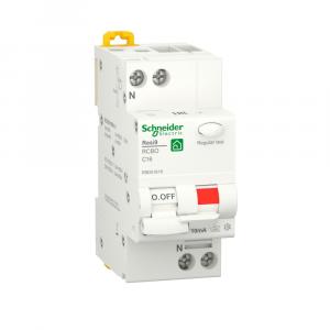 Автоматический выключатель дифференциального тока (ДИФ) 1P+N С 16А 6000A 10мА тип A RESI9 Schneider Electric