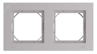 Рамка 2-я IP44 Алюминий AtlasDesign Aqua
