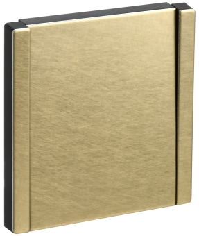 Выключатель 1-кл 10А С/У Металл Шампань Forte&Piano