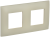 Рамка 2-я Бежевый Skandy