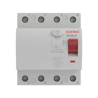 УЗО 4P 40A 30mA ВДТ MAX MDL100 тип АС DKC YON max